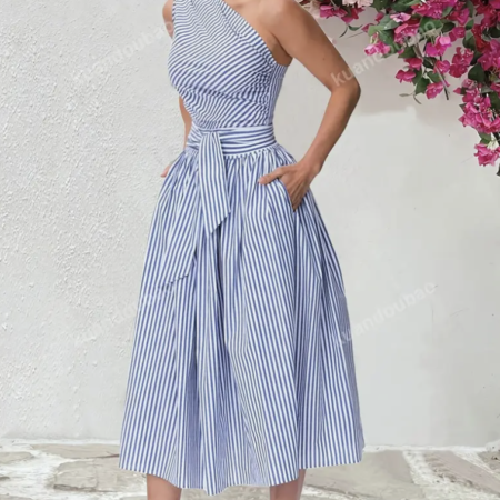 Striped Sleeveless Dress