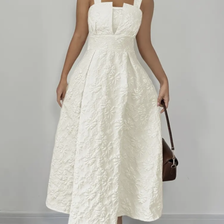 Shoulder A-Line Dress