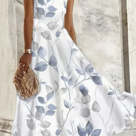 Women's Sleeveless Halter Maxi Dress 