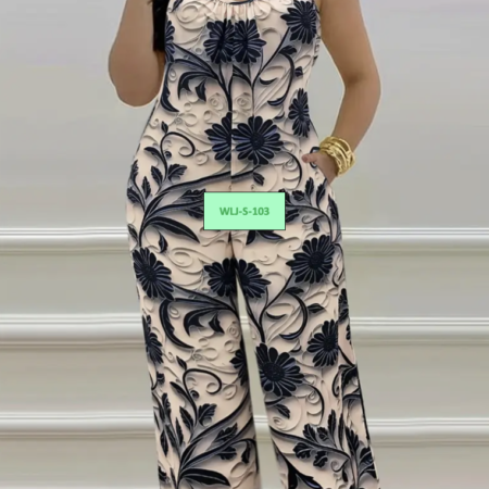 Floral Print Jumpsuit