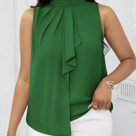 High Neck Sleeveless Top