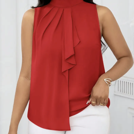 High Neck Sleeveless Top