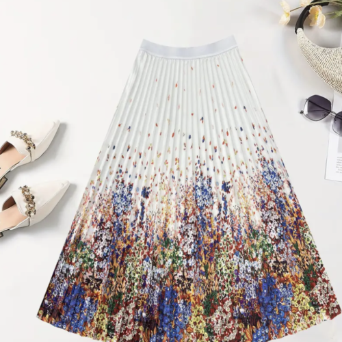 Elastic High Waist Skirt