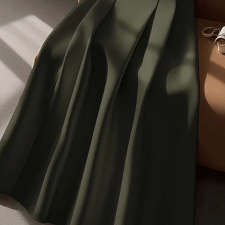 Summer Trendy Midi Skirt-OLIVE GREEN