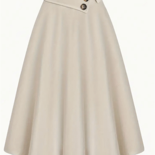 Chic Overlapping Cross Long Skirt