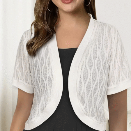 Contrast  Crop Cardigan - PINK