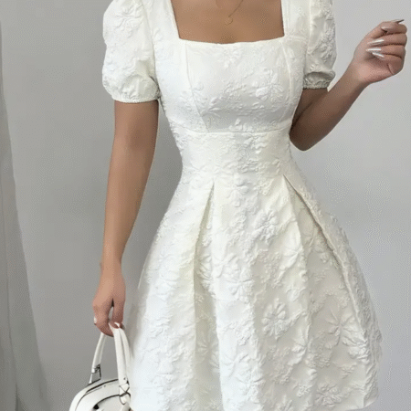 Floral Jacquard Dress 