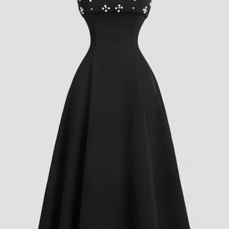 Princess Spaghetti Dress - Black