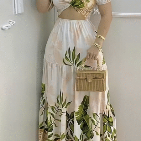 Elegant Printed Dress