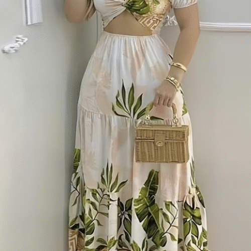Elegant Printed Dress